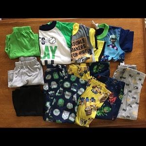 top/shorts/pants pajama sets with one extra pant